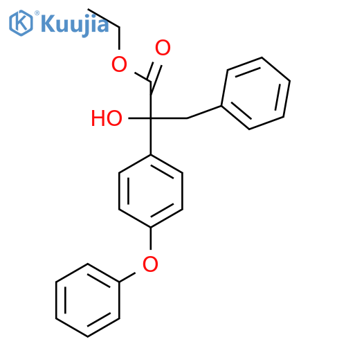 Ethyl 2-hydroxy-2-(4-phenoxyphenyl)-3-phenylpropanoate structure