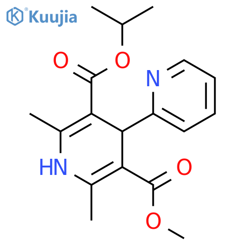 [2,4'-Bipyridine]-3',5'-dicarboxylic acid, 1',4'-dihydro-2',6'-dimethyl-, methyl 1-methylethyl ester, (±)- structure