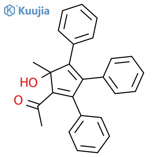 Ethanone, 1-(5-hydroxy-5-methyl-2,3,4-triphenyl-1,3-cyclopentadien-1-yl)- structure