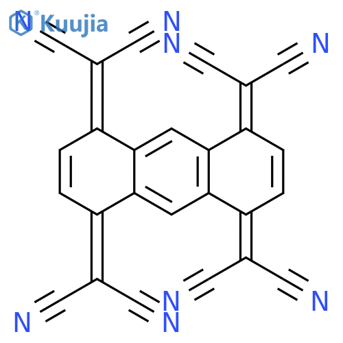 2-[4,5,8-tris(dicyanomethylidene)anthracen-1-ylidene]propanedinitrile structure