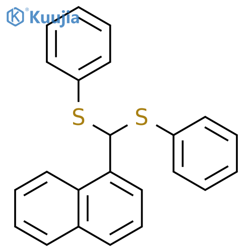 1-[bis(phenylsulfanyl)methyl]naphthalene structure