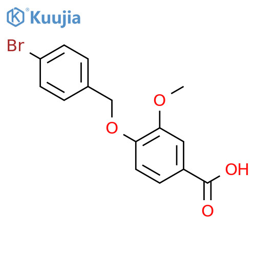 4-[(4-bromobenzyl)oxy]-3-methoxybenzoic Acid structure