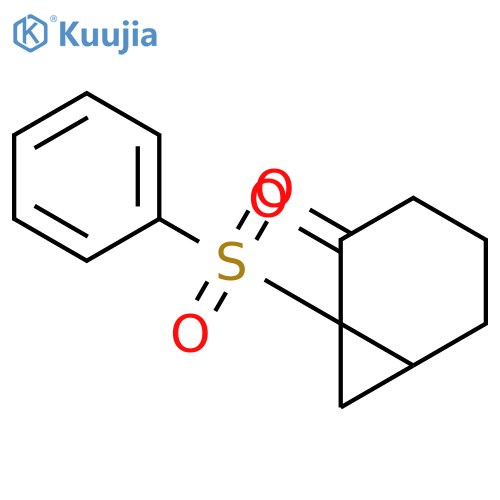 Bicyclo[4.1.0]heptan-2-one, 1-(phenylsulfonyl)- structure
