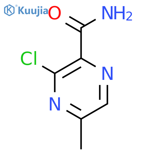 3-Chloro-5-methylpyrazine-2-carboxamide structure