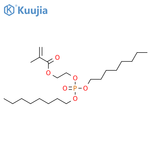 2-Propenoic acid,2-methyl-, 2-[[bis(octyloxy)phosphinyl]oxy]ethyl ester structure