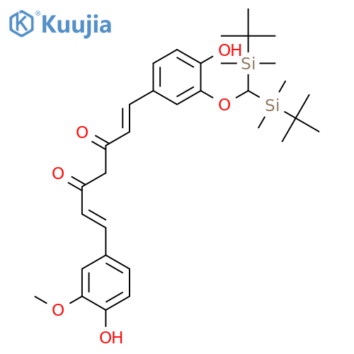 Di-(tert-Butyl-dimethylsilyl) Curcumin structure
