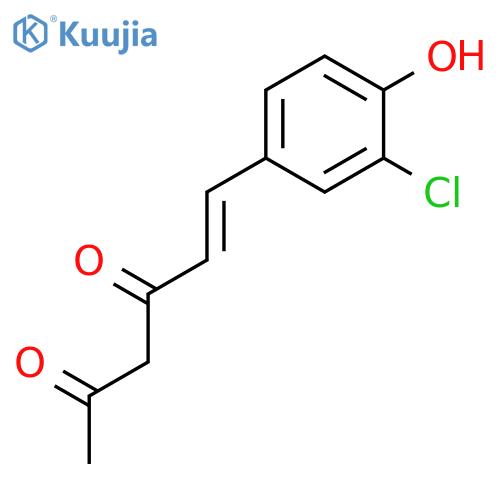 5-HEXENE-2,4-DIONE, 6-(3-CHLORO-4-HYDROXYPHENYL)- structure