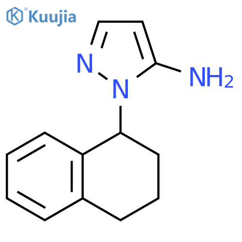 1H-Pyrazol-5-amine, 1-(1,2,3,4-tetrahydro-1-naphthalenyl)- structure