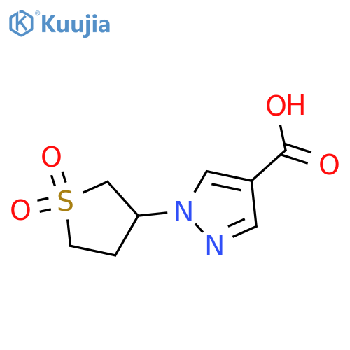 1-(1,1-dioxo-1lambda6-thiolan-3-yl)-1H-pyrazole-4-carboxylic acid structure