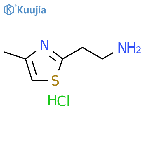 2-(4-methyl-1,3-thiazol-2-yl)ethan-1-amine dihydrochloride structure