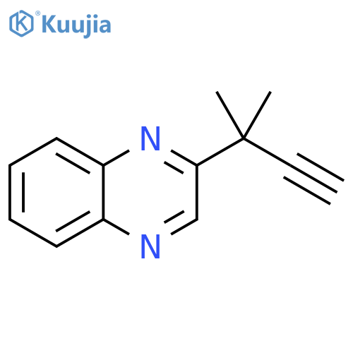 2-(2-methylbut-3-yn-2-yl)quinoxaline structure