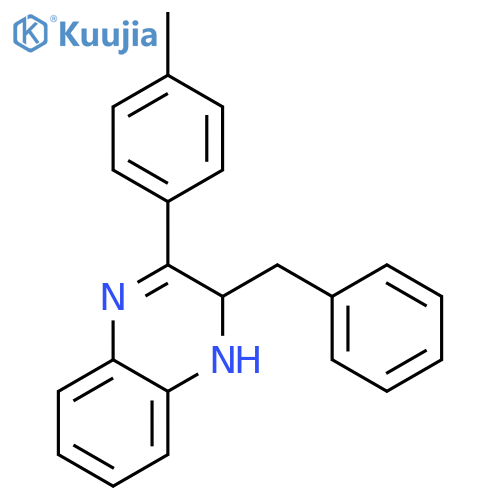 Quinoxaline, 1,2-dihydro-3-(4-methylphenyl)-2-(phenylmethyl)- structure