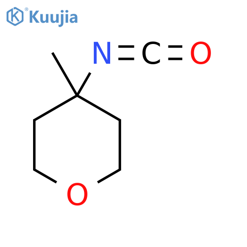 4-isocyanato-4-methyloxane structure