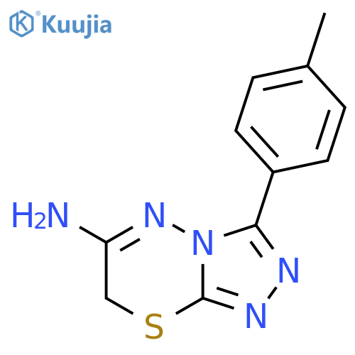 7H-1,2,4-Triazolo[3,4-b][1,3,4]thiadiazin-6-amine, 3-(4-methylphenyl)- structure
