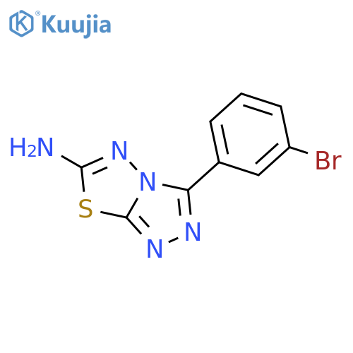 1,2,4-Triazolo[3,4-b][1,3,4]thiadiazol-6-amine, 3-(3-bromophenyl)- structure