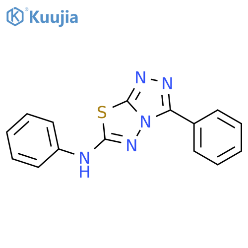 N,3-diphenyl-[1,2,4]triazolo[3,4-b][1,3,4]thiadiazol-6-amine structure
