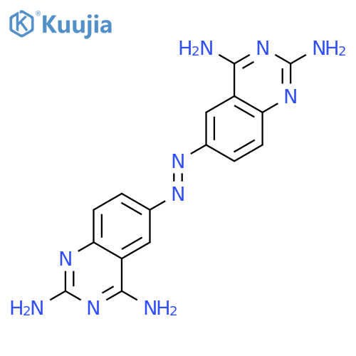2,4-Quinazolinediamine, 6,6'-azobis- structure