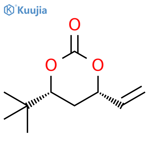 1,3-Dioxan-2-one, 4-(1,1-dimethylethyl)-6-ethenyl-, cis- structure