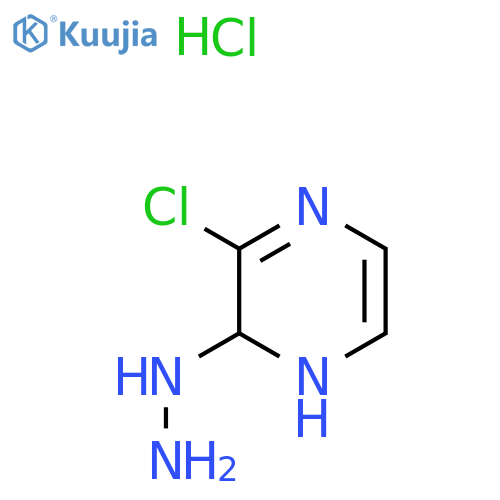 3-Chloro-2-hydrazinyl-1,2-dihydropyrazine hydrochloride structure