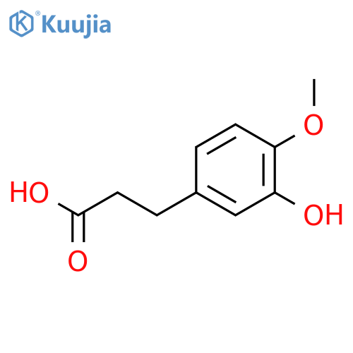 3-(3-Hydroxy-4-methoxyphenyl)propionic Acid (Dihydroisoferulic Acid) structure