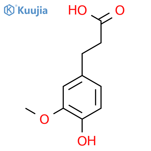 Dihydroferulic acid structure