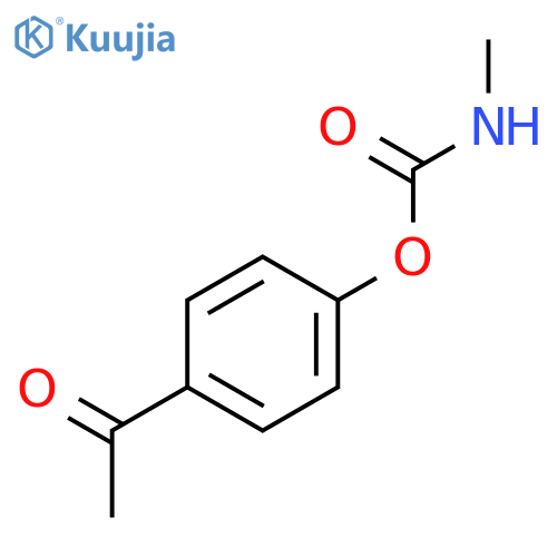 Ethanone,1-[4-[[(methylamino)carbonyl]oxy]phenyl]- structure
