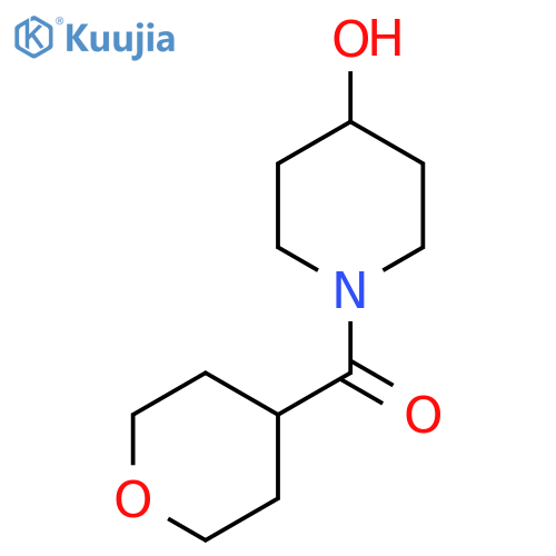 1-(Oxane-4-carbonyl)piperidin-4-ol structure