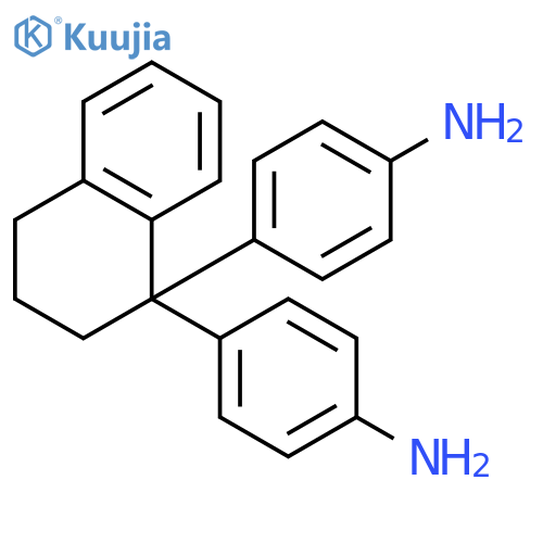 4-[1-(4-aminophenyl)-3,4-dihydro-2H-naphthalen-1-yl]aniline structure