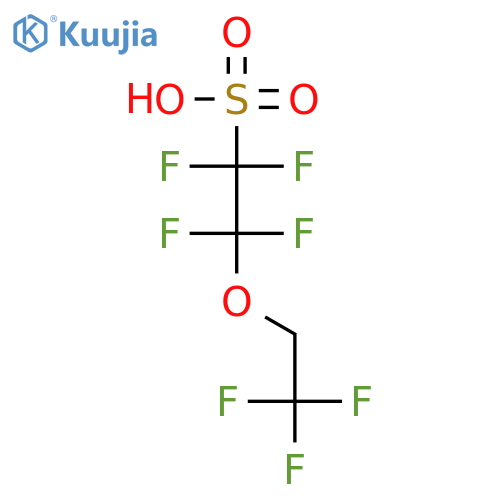 1,1,2,2-tetrafluoro-2-(2,2,2-trifluoroethoxy)ethanesulfonic acid structure
