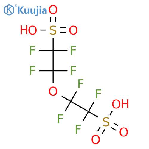 1,1,2,2-tetrafluoro-2-(1,1,2,2-tetrafluoro-2-sulfoethoxy)ethanesulfonic acid structure