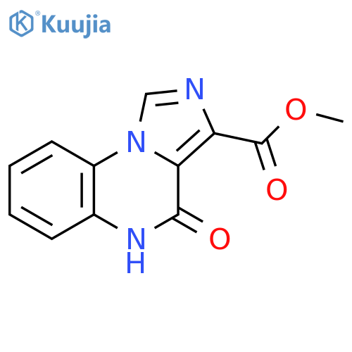 4,5-dihydro-4-oxo-Imidazo[1,5-a]quinoxaline-3-carboxylic acid methyl ester structure