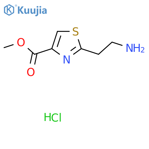 Methyl 2-(2-aminoethyl)thiazole-4-carboxylate hydrochloride structure