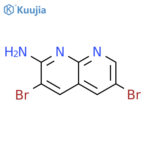 3,6-dibromo-1,8-naphthyridin-2-amine structure