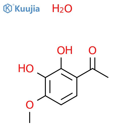 1-(2,3-Dihydroxy-4-methoxyphenyl)ethanone Hydrate structure