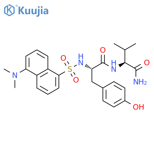 L-Valinamide, N-[[5-(dimethylamino)-1-naphthalenyl]sulfonyl]-L-tyrosyl- structure