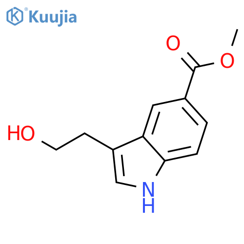 3-(2-hydroxyethyl)-1H-Indole-5-carboxylic acid methyl ester structure