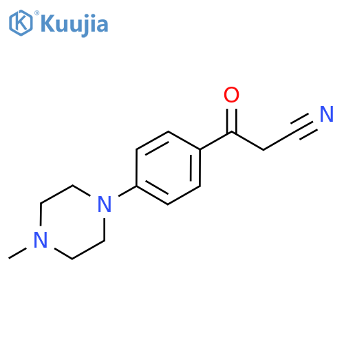 3-4-(4-Methylpiperazino)phenyl-3-oxopropanenitrile structure