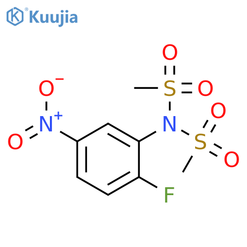 N-(2-Fluoro-5-nitrophenyl)-N-(methylsulfonyl)-methanesulfonamide structure