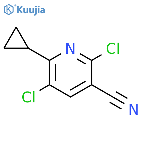 2,5-Dichloro-6-cyclopropylnicotinonitrile structure