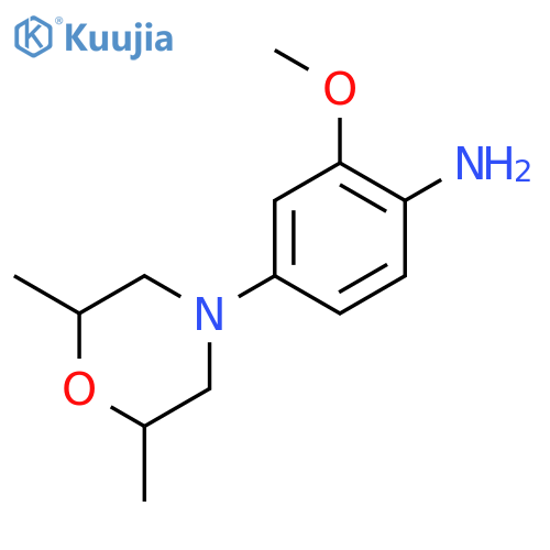 4-(2,6-Dimethylmorpholino)-2-methoxyphenylamine structure