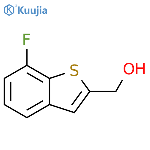 (7-fluoro-1-benzothiophen-2-yl)methanol structure