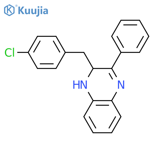 Quinoxaline, 2-[(4-chlorophenyl)methyl]-1,2-dihydro-3-phenyl- structure