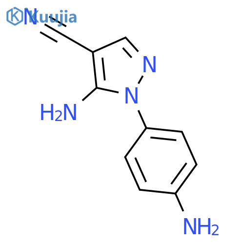 5-Amino-1-(4-aminophenyl)-1H-pyrazole-4-carbonitrile structure