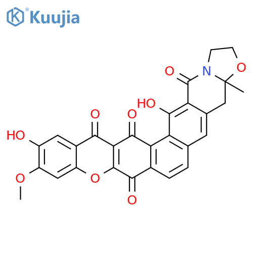 [1]Benzopyrano[2',3':6,7]naphth[2,1-g]oxazolo[3,2-b]isoquinoline-8,14,15,17-tetrone,1,2,3a,4-tetrahydro-12,16-dihydroxy-11-methoxy-3a-methyl- structure