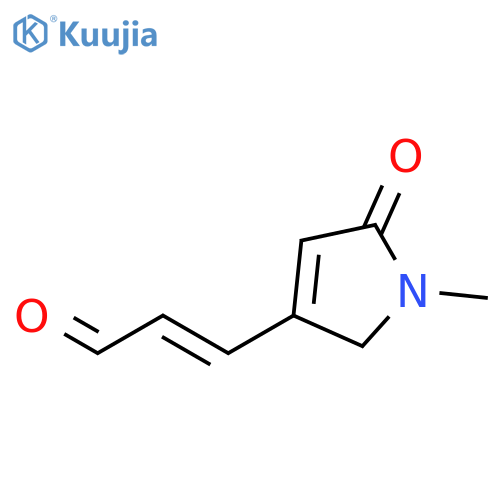 2-Propenal, 3-(2,5-dihydro-1-methyl-5-oxo-1H-pyrrol-3-yl)-, (E)- structure