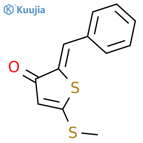 3(2H)-Thiophenone,5-(methylthio)-2-(phenylmethylene)- structure