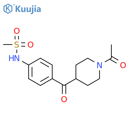 Methanesulfonamide,N-[4-[(1-acetyl-4-piperidinyl)carbonyl]phenyl]- structure