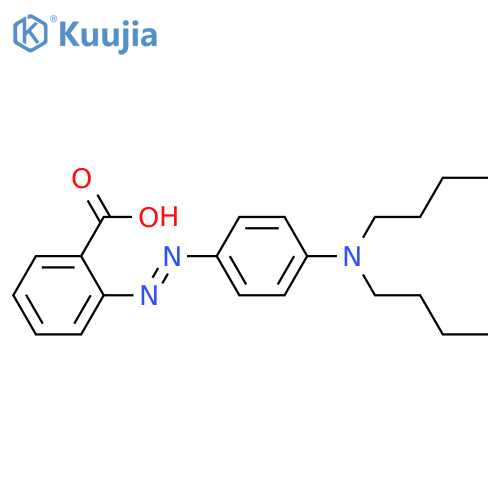2-[[4-(dibutylamino)phenyl]diazenyl]benzoic acid structure