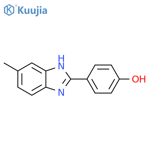 4-(6-Methyl-1H-1,3-benzodiazol-2-yl)phenol structure