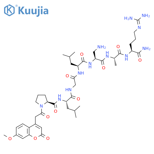 7-MCA-PRO-LEU-GLY-LEU-DPA-ALA-ARG-NH2 structure
